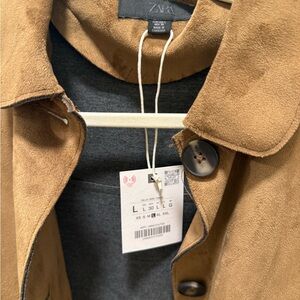 Zara Faux Suede Jacket